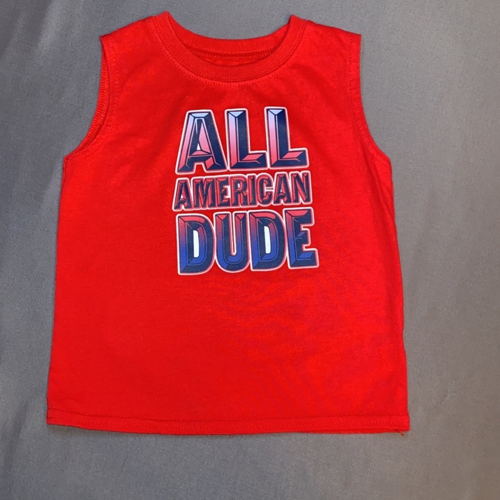 All American Dude Toddlers Tank top